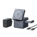 شارژر وایرلس مگ سیف 3 در 1 انکر Anker 3-in-1 Cube with MagSafe Y1811