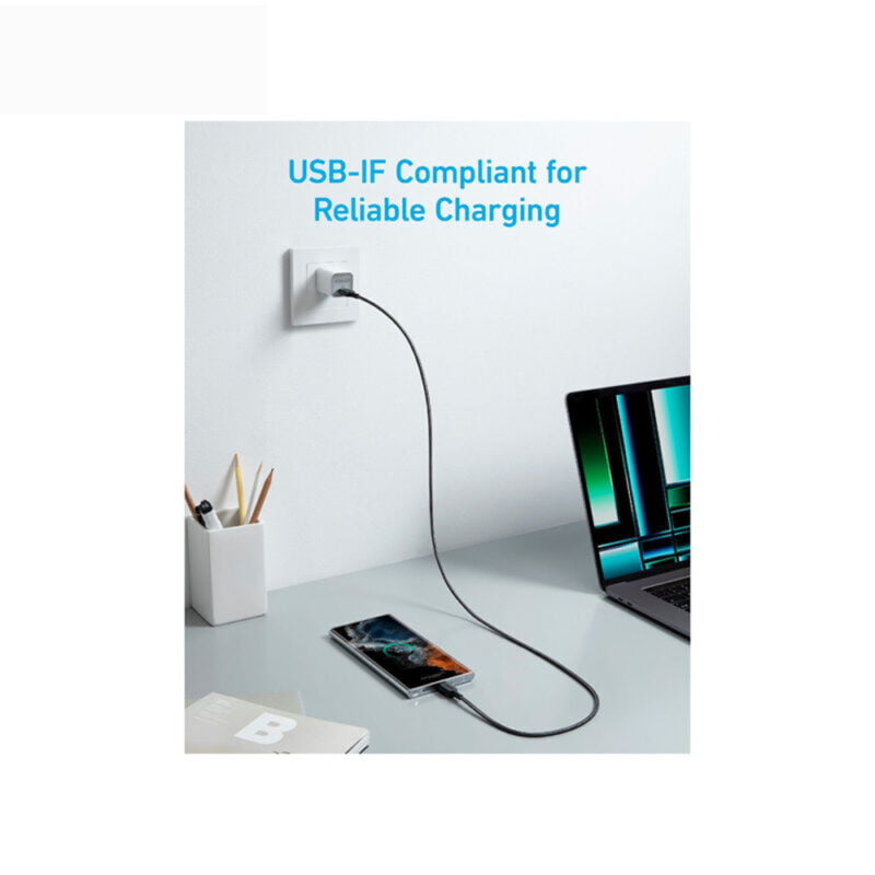 کابل تایپ سی به تایپ سی انکر Anker 322 USB-C to USB-C A81F5