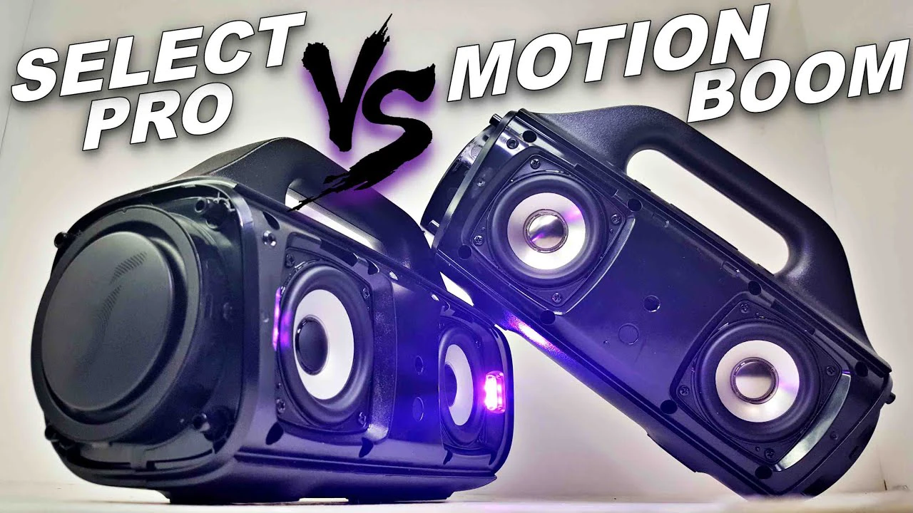 مقایسه اسپیکرهای Motion Boom و Select Pro