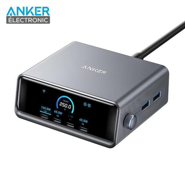 شارژر رومیزی 250 وات انکر Anker Prime Charger 250W GanPrime A2345