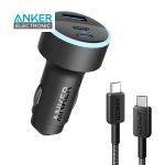 شارژر فندکی 67 وات انکر Anker 335 67W Car Charger B2736 به همراه کابل USB C
