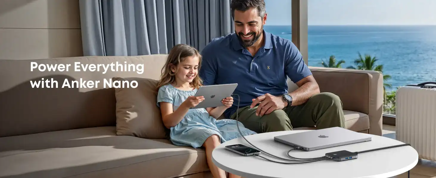 شارژر رومیزی انکر Anker Charger 6 Ports GaN 130W