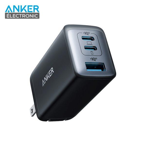 شارژر دیواری 65 وات انکر Anker PowerPort III 65W A2667 US + مبدل پریز هدیه