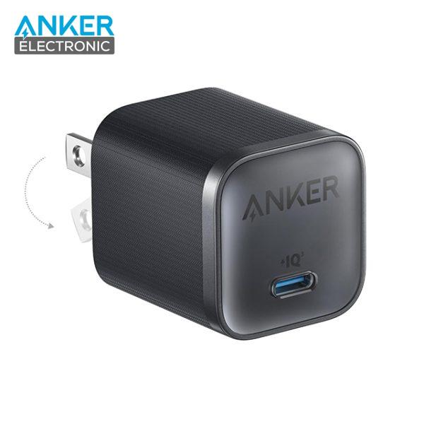 شارژر دیواری 45 وات انکر Anker Nano Charger 45W A2692 + مبدل پریز هدیه