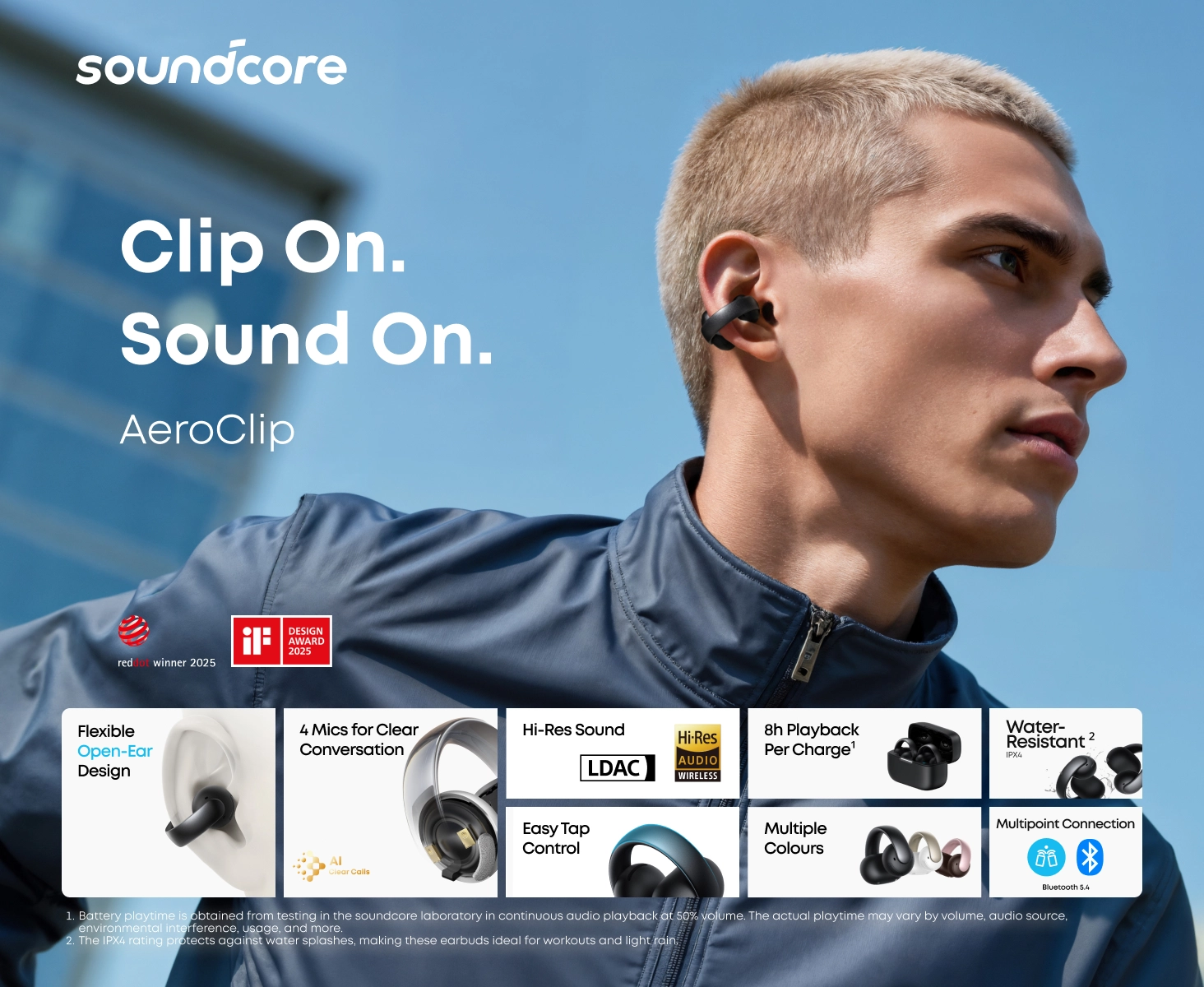 هدفون بی سیم انکر Anker Soundcore AeroClip A3388