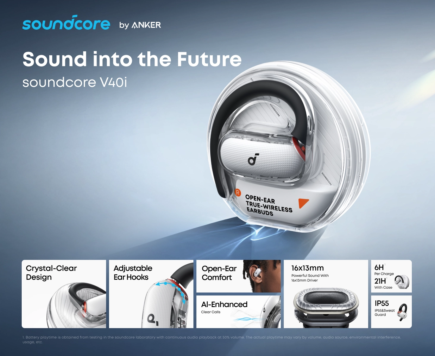 هدفون بی سیم انکر Anker Soundcore V40i