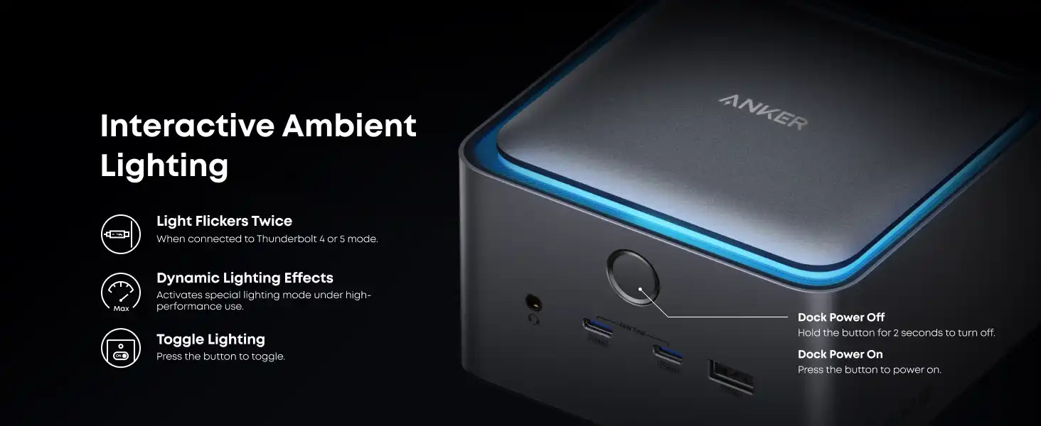 هاب تاندربولت 14 در 1 انکر Anker Prime TB5 Docking Station A83B5