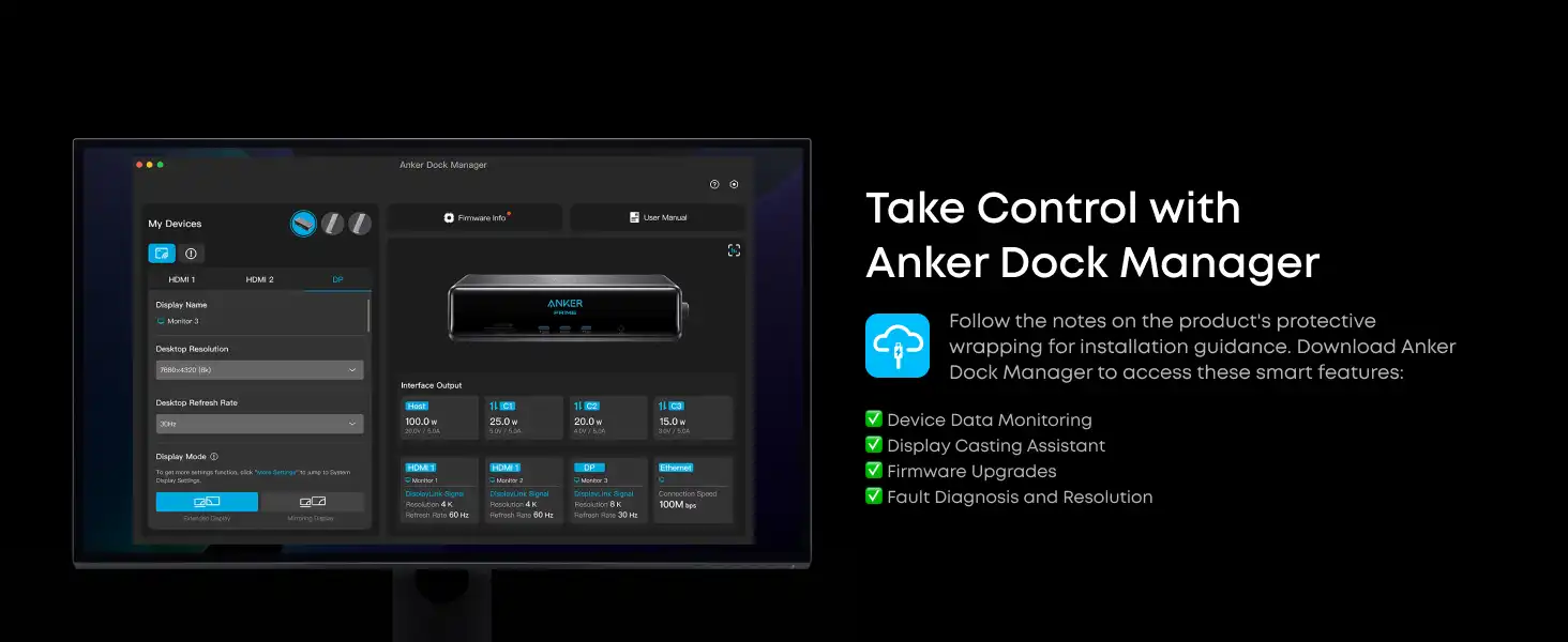 داک استیشن ۱۴ پورت انکر Anker Prime Docking Station 14 in 1 A83B3 11 A83B3 4