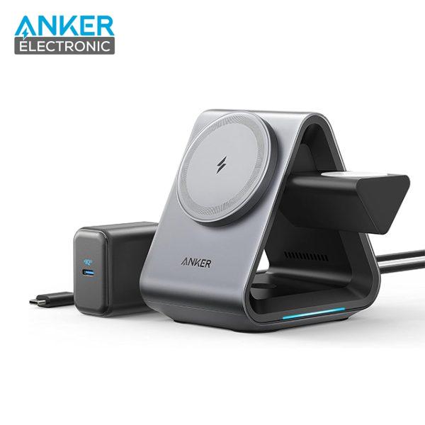شارژر بی سیم 3 در 1 انکر Anker 737 MagGo Charger 3 in 1 B2599
