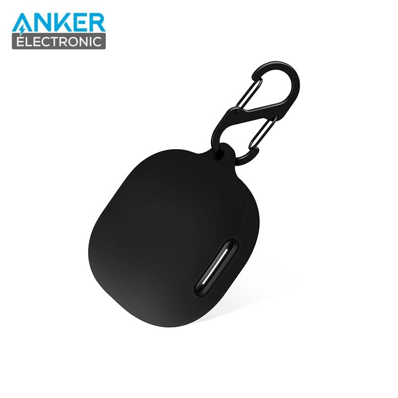P40i silicon case black کیس محافظ سیلیکونی هدفون انکر مخصوص Anker Soundcore P40i Silicon Case + آویز فلزی - Image 1